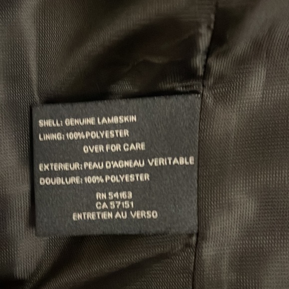 Cole Haan Men's Lambskin Leather Jacket Black Sz: S - Picture 3 of 11